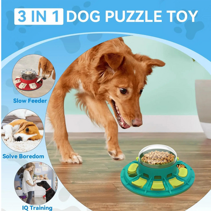 3-in-1 Dog Puzzle & Scratch Board