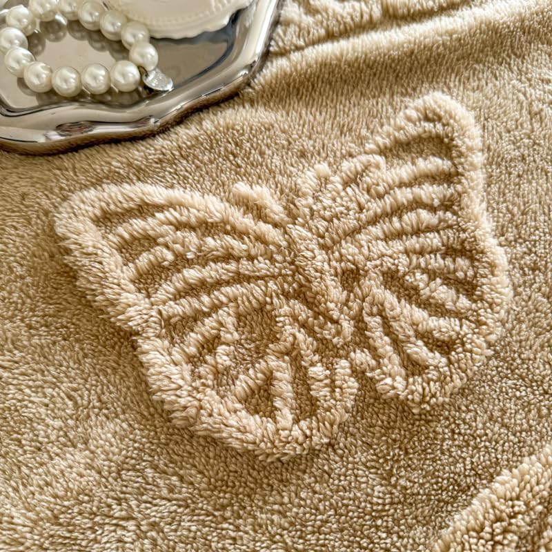 Blanket Velvet Jacquard Butterfly