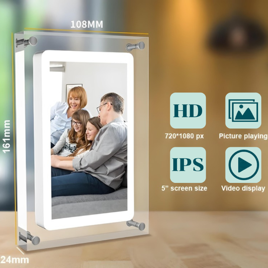 Transparent Acrylic Digital Photo Frame