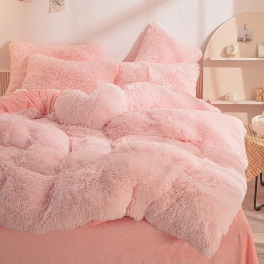 Plush Velvet Winter Bedding Set