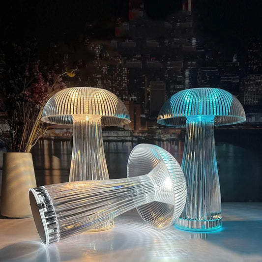 GlowGlobe™ Crystal Mushroom Table Lamp