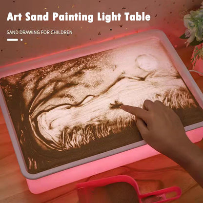 Creative LED Sand Art Table for Kids