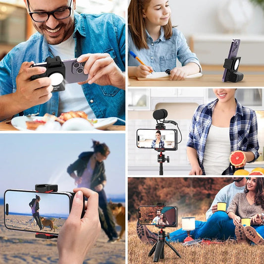 SnapBoost™ Phone Stabilizer with Bluetooth Capture and Fill Light